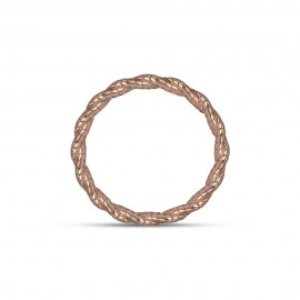 8 Ayar Altın Günlük Minimal Rose Yüzük TD70