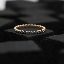 Yarım Tur Pırlanta Yüzük kd86