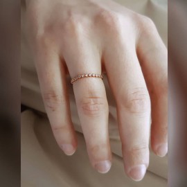 Yarım Tur Pırlanta Yüzük kd86