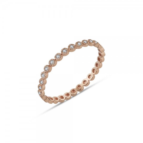 Yarım Tur Pırlanta Yüzük kd86