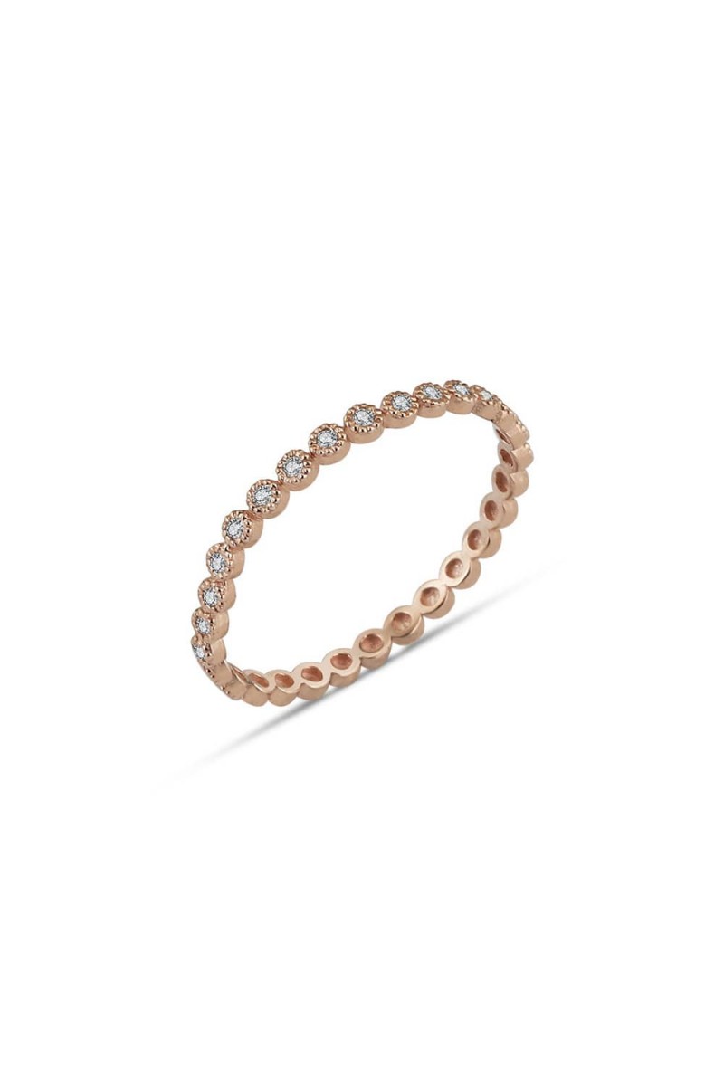 Yarım Tur Pırlanta Yüzük kd86