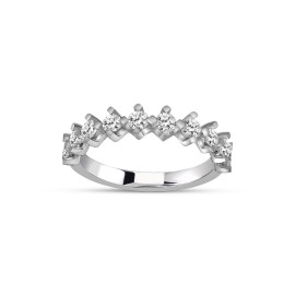 Pırlanta Yarımtur Yüzük kd380