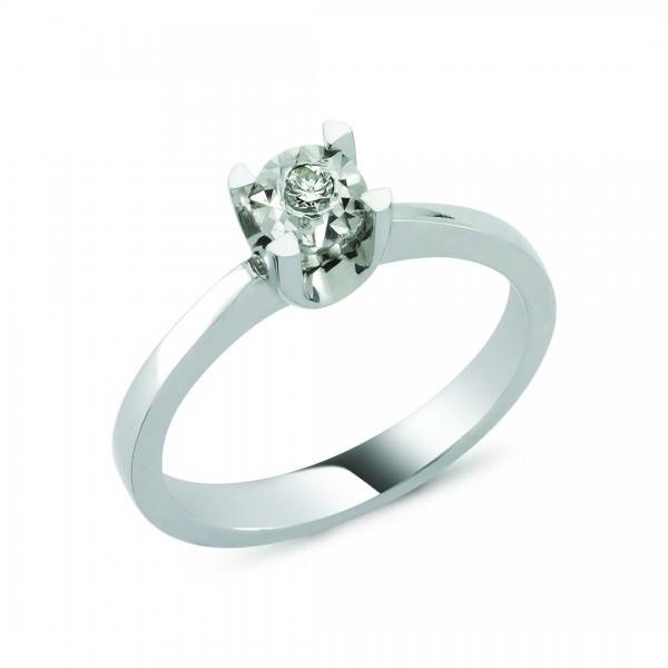 Pırlanta Tektaş Yüzük 0,05 Karat kd180