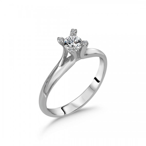 Pırlanta Tektaş Yüzük 0,25 Karat kd470