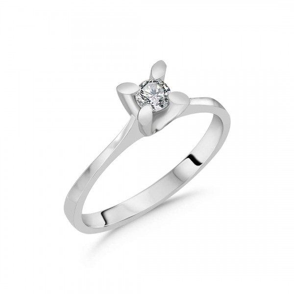 Pırlanta Tektaş Yüzük 0,10 Karat kd230