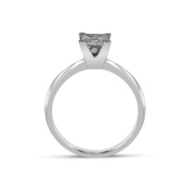Pırlanta Tektaş Yüzük 1,00 Karat Pırlanta Prenses HRD Sertifikalı TD3650