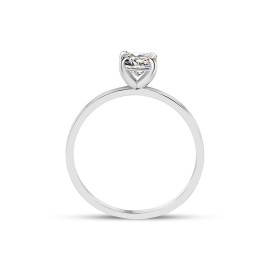 Pırlanta Tektaş Yüzük 0,50 Karat Prenses Kare HRD Sertifikalı TD1230