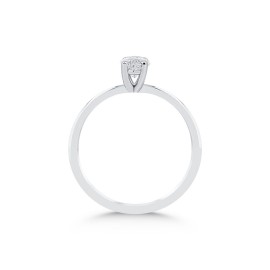 Pırlanta Tektaş Yüzük 0,50 Karat Markiz HRD Sertifikalı TD1190