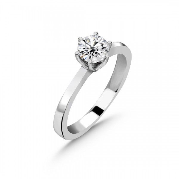 Pırlanta Tektaş Yüzük 0,60 Karat HRD Sertifikalı TD1380