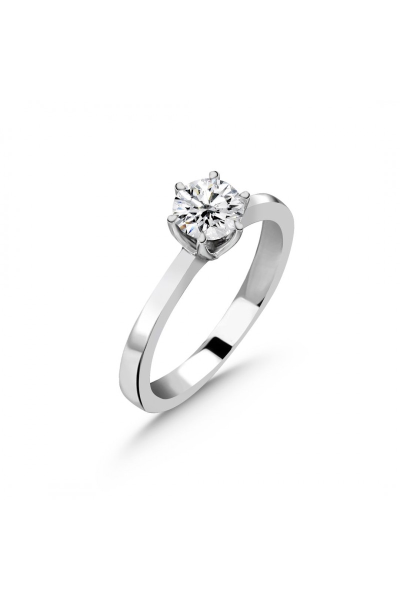Pırlanta Tektaş Yüzük 0,60 Karat HRD Sertifikalı TD1380