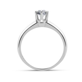 Pırlanta Tektaş Yüzük 0,50 Karat HRD Sertifikalı TD1090