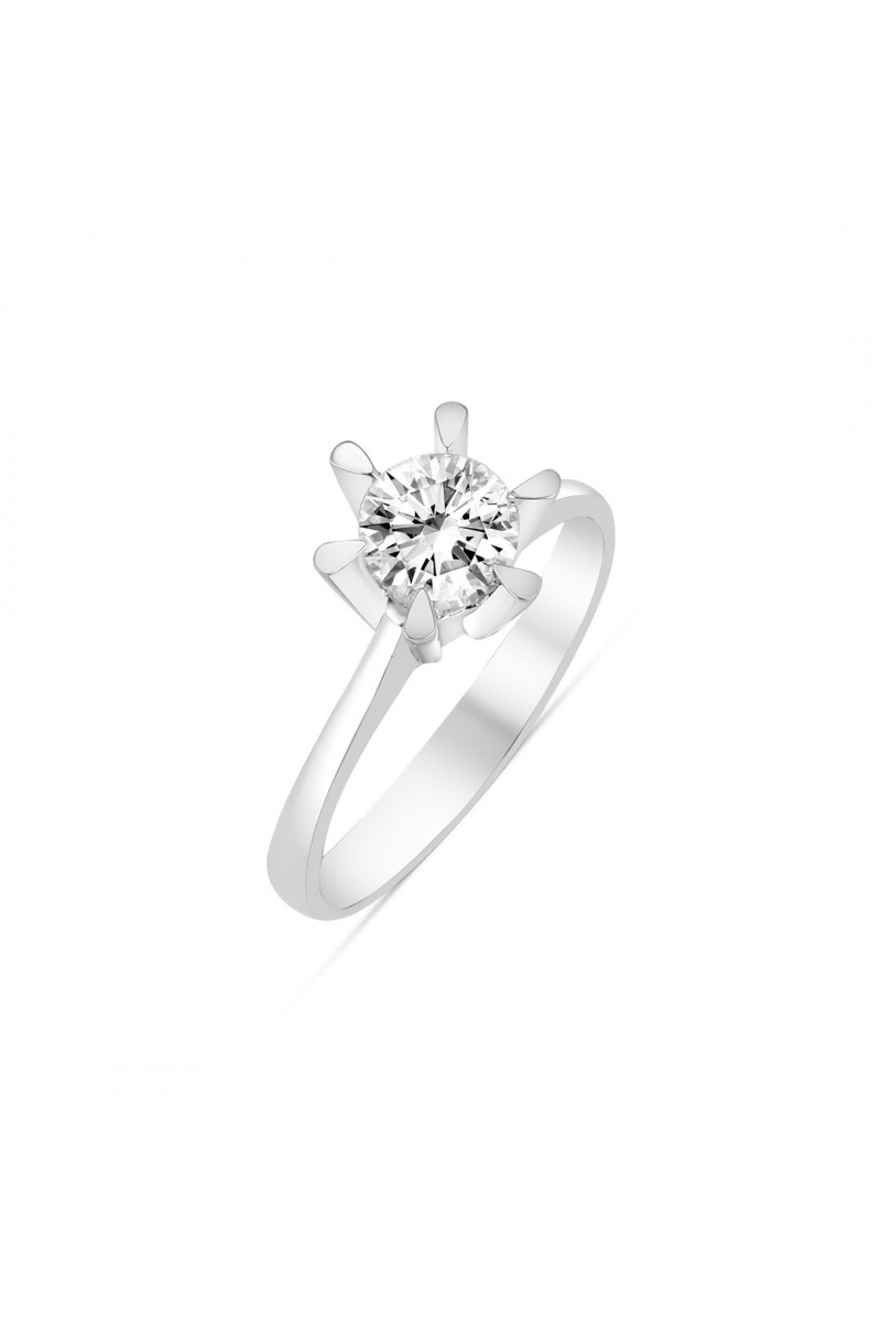 Pırlanta Tektaş Yüzük 0,70 Karat HRD Sertifikalı TD1490