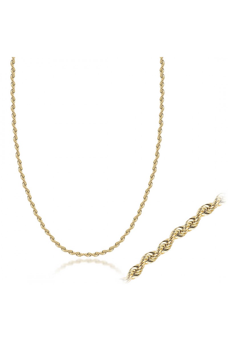 14 Ayar Altın Halat Zincir Kolye