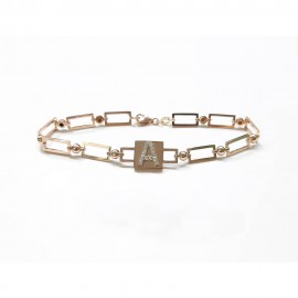 A harfli Pırlanta Bileklik 0,10 Karat TD950