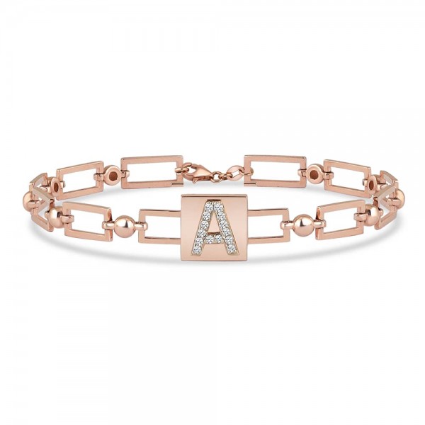 A harfli Pırlanta Bileklik 0,10 Karat TD950