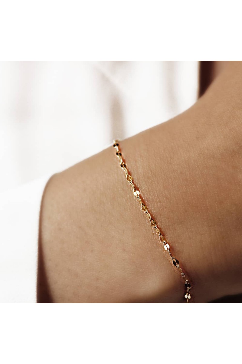 Altın Zincir Bileklik (Aynalı)