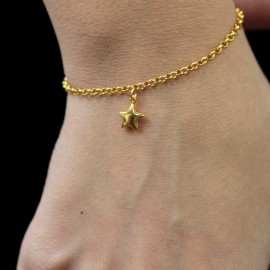 14 Ayar Altın Yıldızlı Doç Bileklik