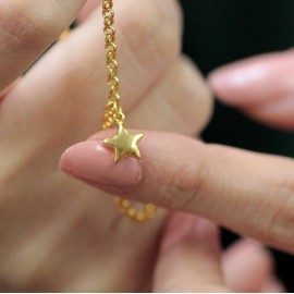14 Ayar Altın Yıldızlı Doç Bileklik