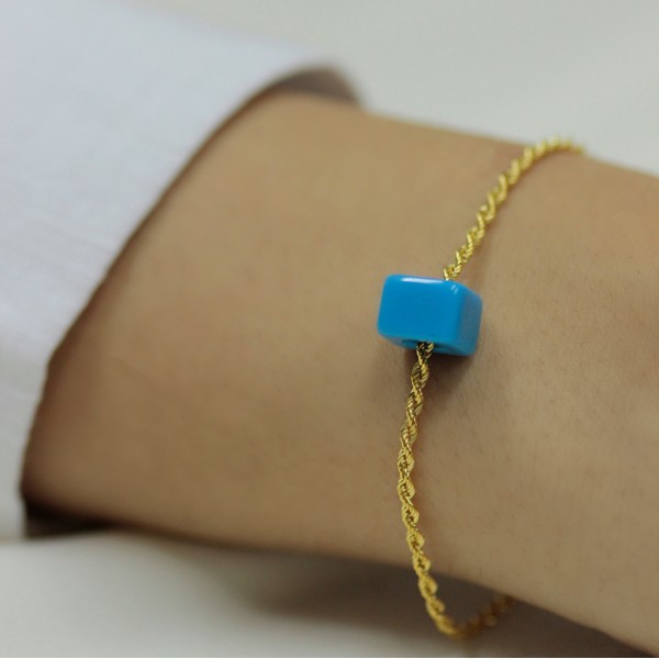 14 Ayar Altın Halat Burgu Bileklik 