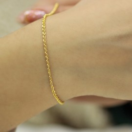 14 Ayar Altın Halat Burgu Bileklik 