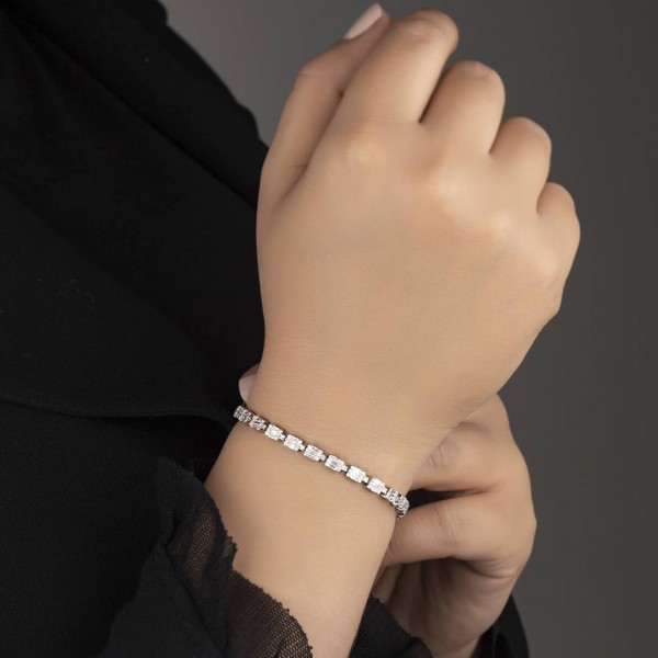 2,10 Karat Pırlanta Baget Bileklik TD2080