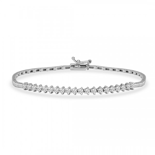 0,62 Karat Pırlanta Su Yolu Bileklik TD760